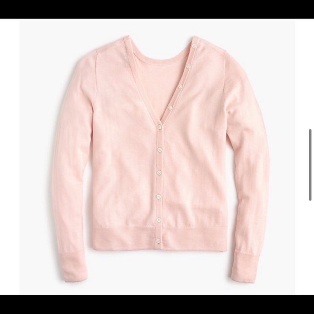 NWT JCrew Reversible Button Back Sweater